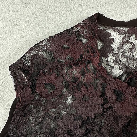 50s Frederick’s of Hollywood Black Sheer Cotton Lace Tank Top Small‎ Burlesque - Picture 16 of 16